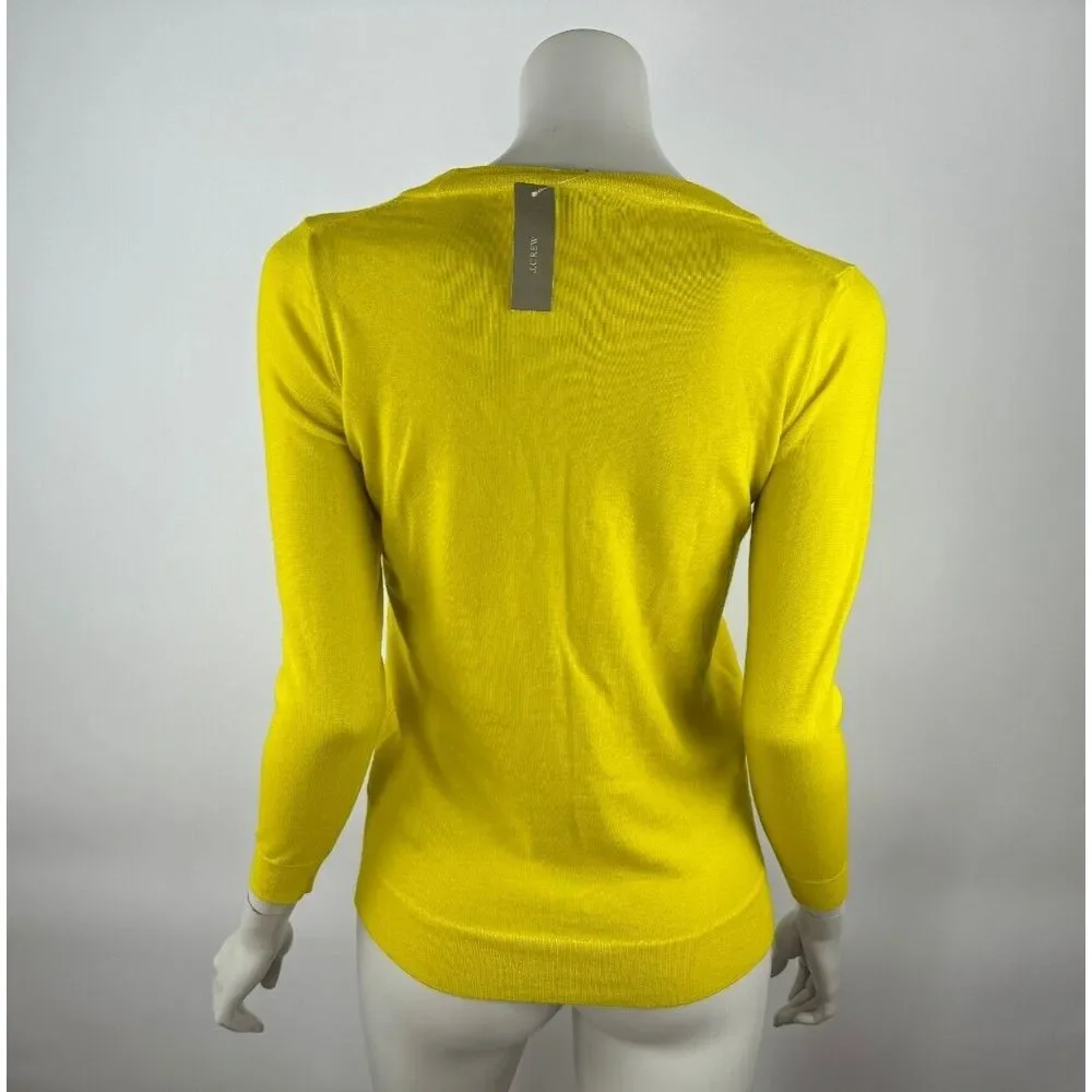 J Crew Merino Wool Long Sleeve Sweater‎ Women XS NWT Lightweight Pullover E1277